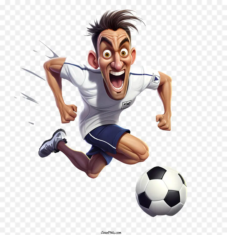 Soccer Player，Chutando PNG