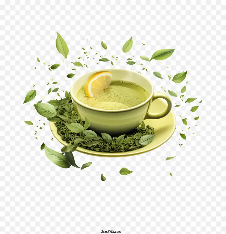 Internacional Chá Dia，O Chá Verde PNG