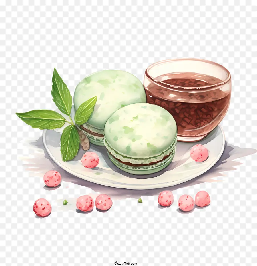 Macaroon Dia，Sobremesa PNG