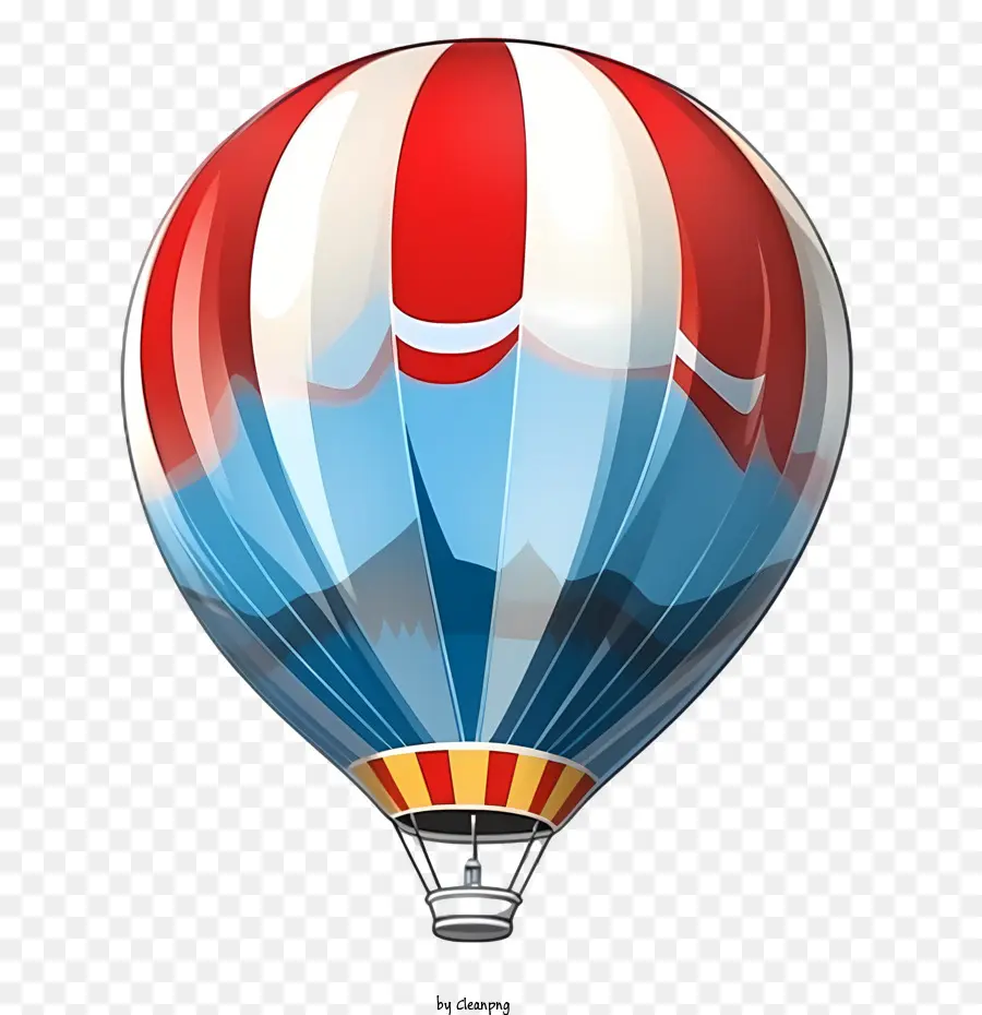 Balão De Ar Quente，Vermelho PNG