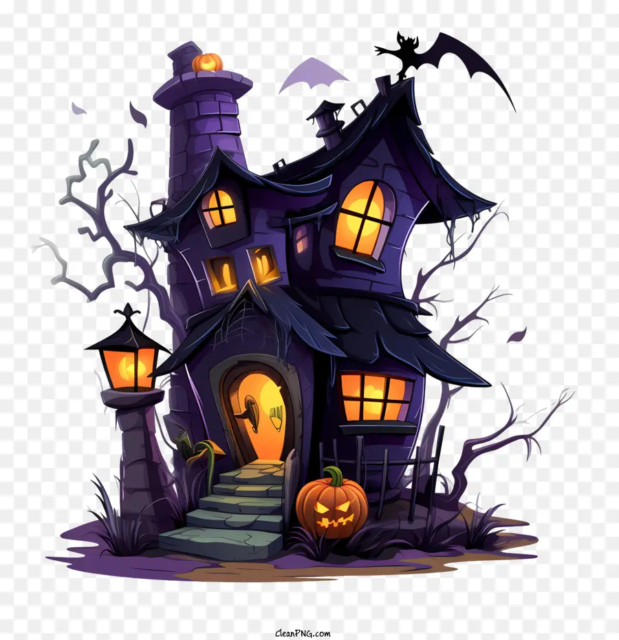 Dia Das Bruxas Assombrado Casa，Spooky PNG