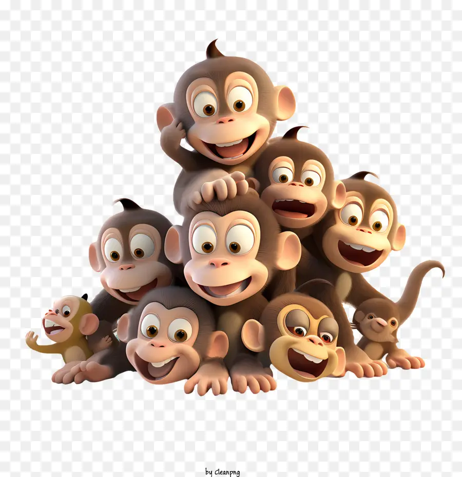 Dia Do Macaco，Macacos De Desenho Animado PNG