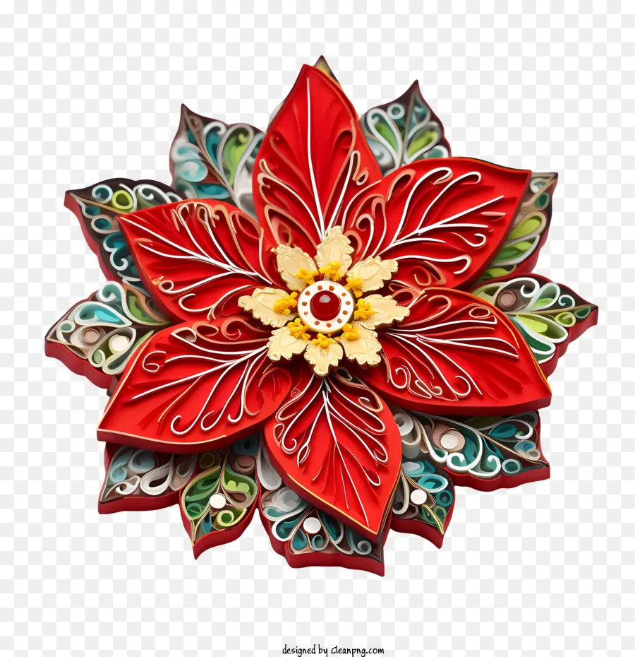 Bicos De Flor，Vermelho PNG