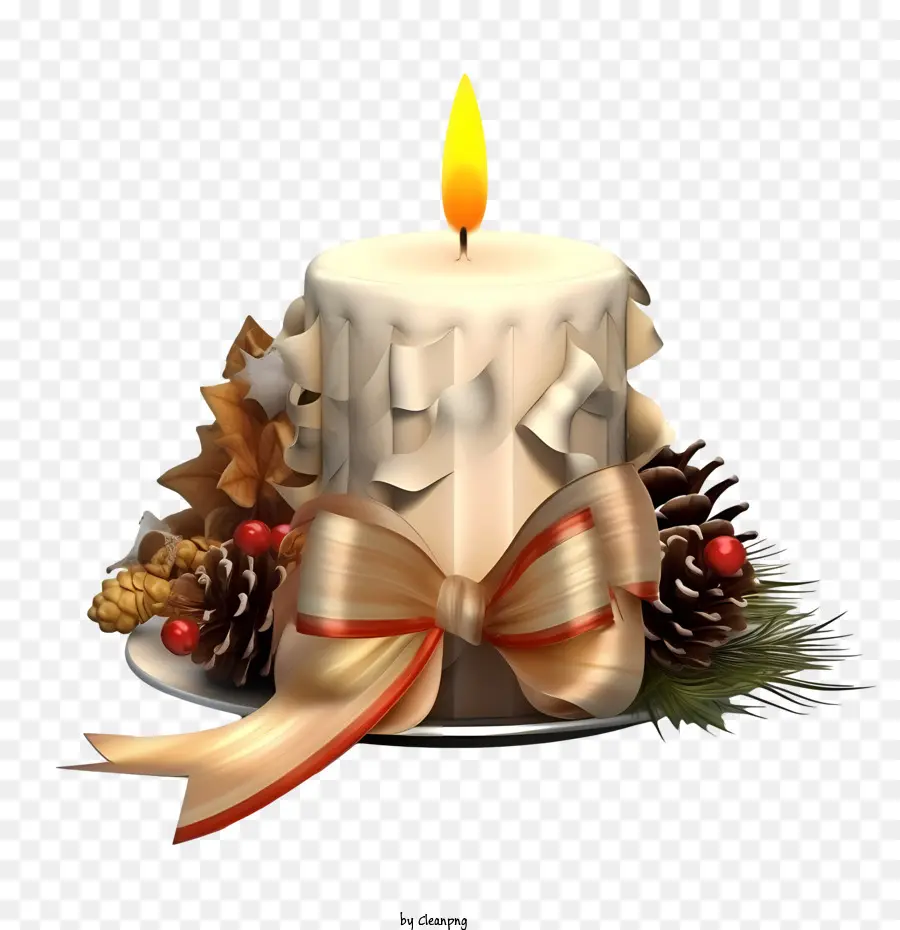 Vela De Natal，Vela Decorativa PNG