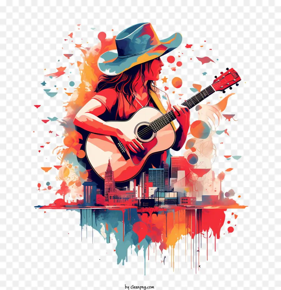 Internacional Do Dia Da Música，Guitarra PNG