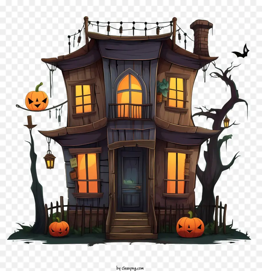 Casa Assombrada Do Dia Das Bruxas，Linda Casa De Halloween PNG