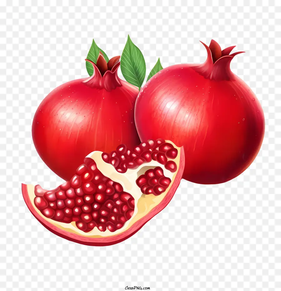 Romã，Frutos Vermelhos PNG