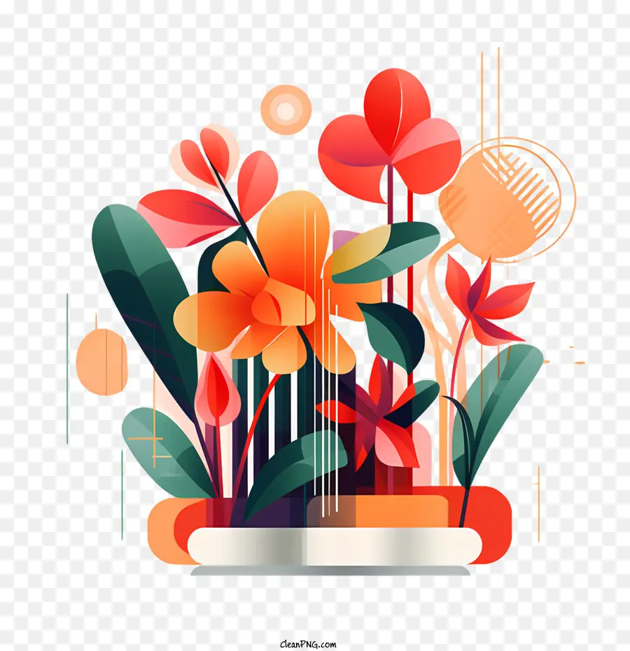 Dia De Valorização Das Plantas De Casa，Flores Coloridas PNG