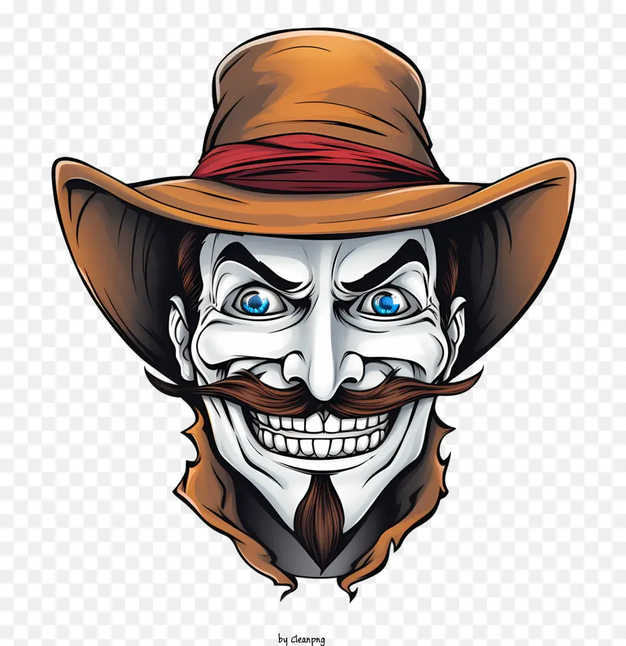 Guy Fawkes，Chapéu De Cowboy PNG