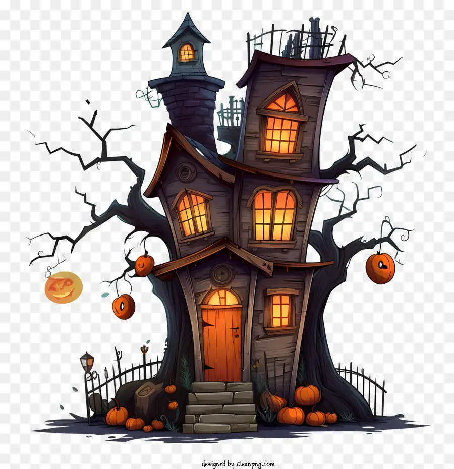 Dia Das Bruxas Assombrado Casa，Casa De Halloween PNG