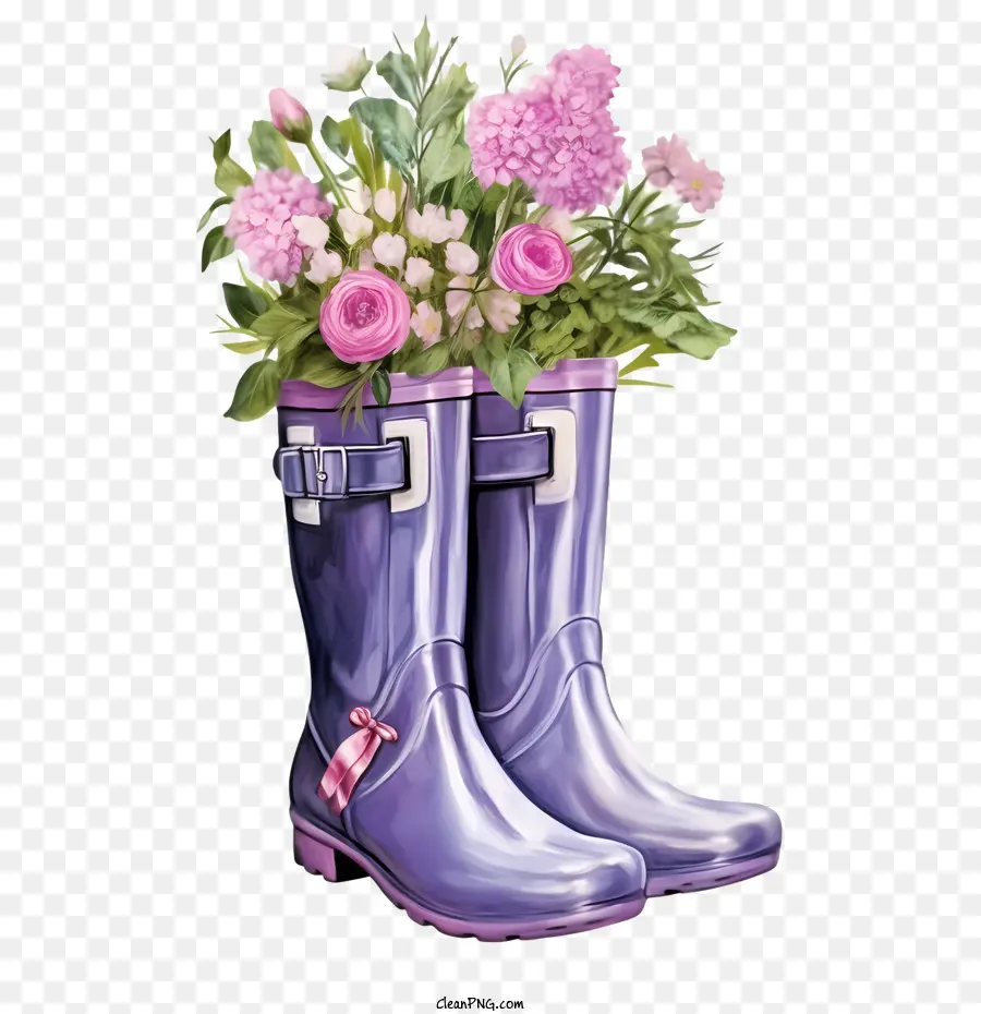 Botas De Borracha，Roxo PNG