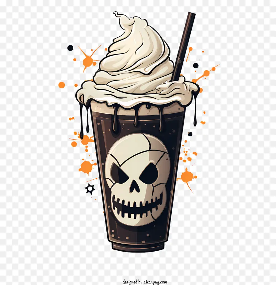 Milk Shake De Halloween，Café PNG