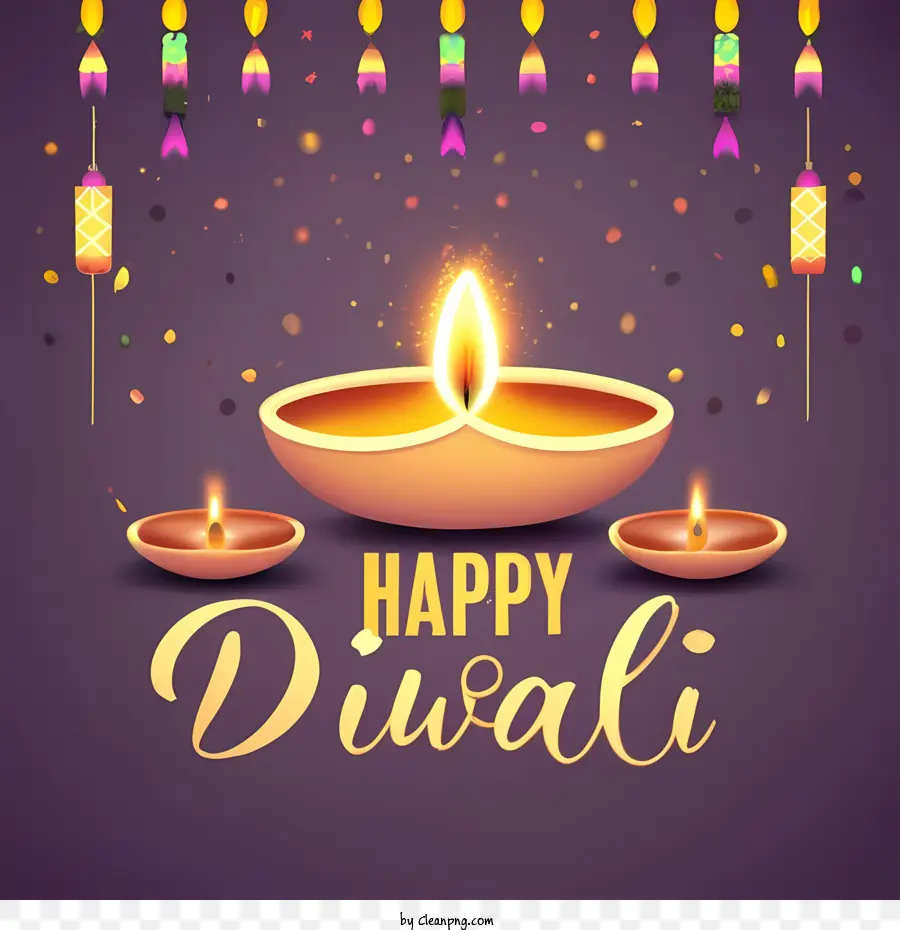 Feliz Diwali，Lâmpadas De Diwali PNG