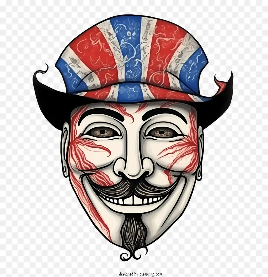 Guy Fawkes，Rosto PNG