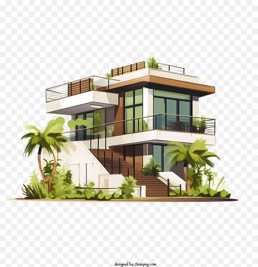 Casa Ecológica，Arquitetura Moderna PNG