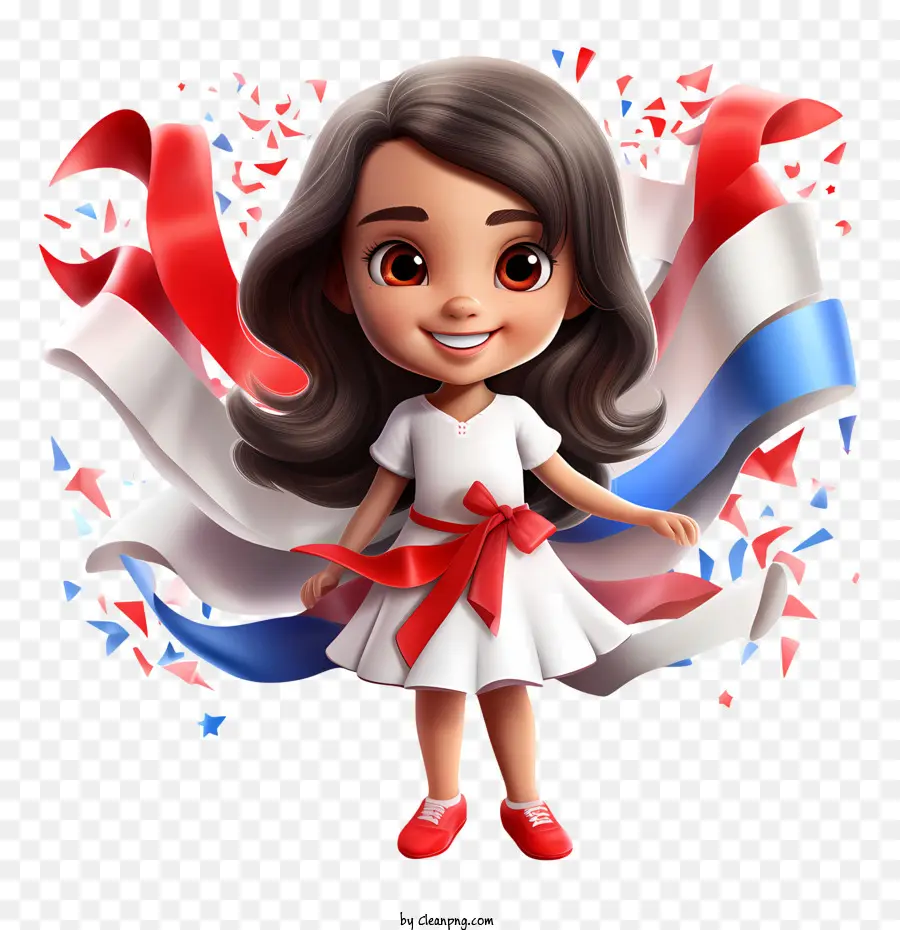 Dia Da Independência Da Costa Rica，Menina PNG