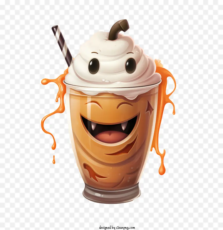 Milk Shake De Halloween，Batido De Leite PNG