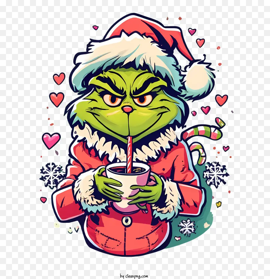 Grinch De Natal，Personagem Verde PNG