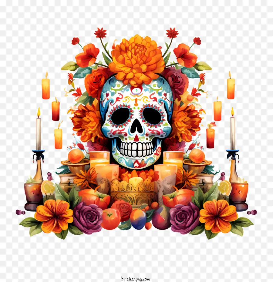 Ofrenda，Crânio PNG