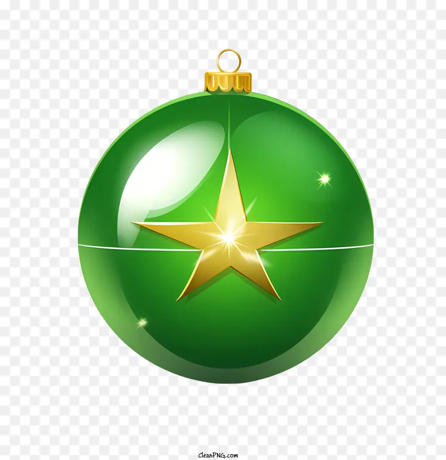 Bola De Natal，Ornamento Verde PNG