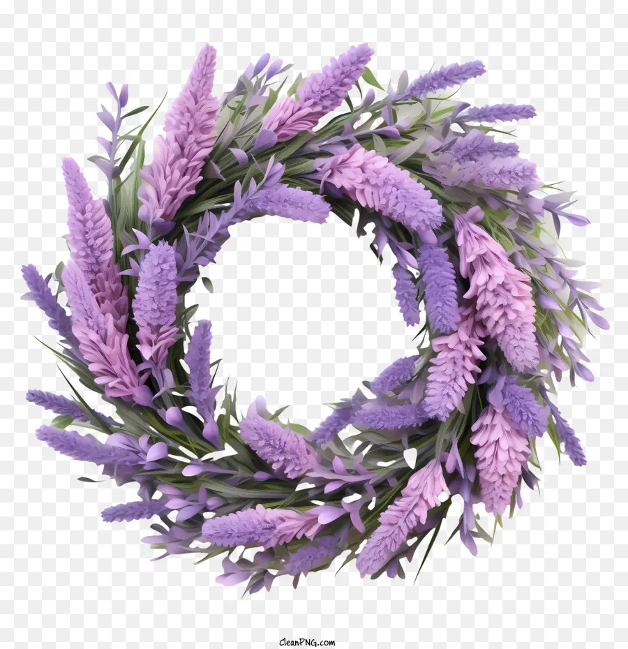 Coroa De Flores De Lavanda，Coroa De Flores PNG