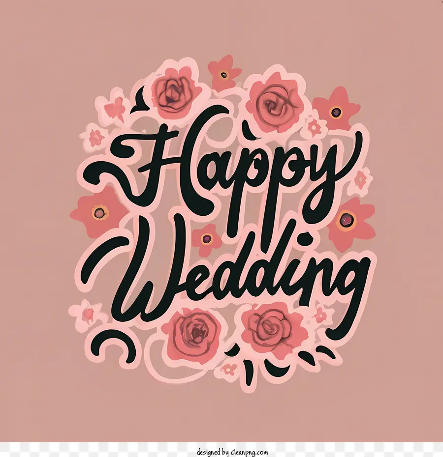 Casamento Feliz，Rosas PNG