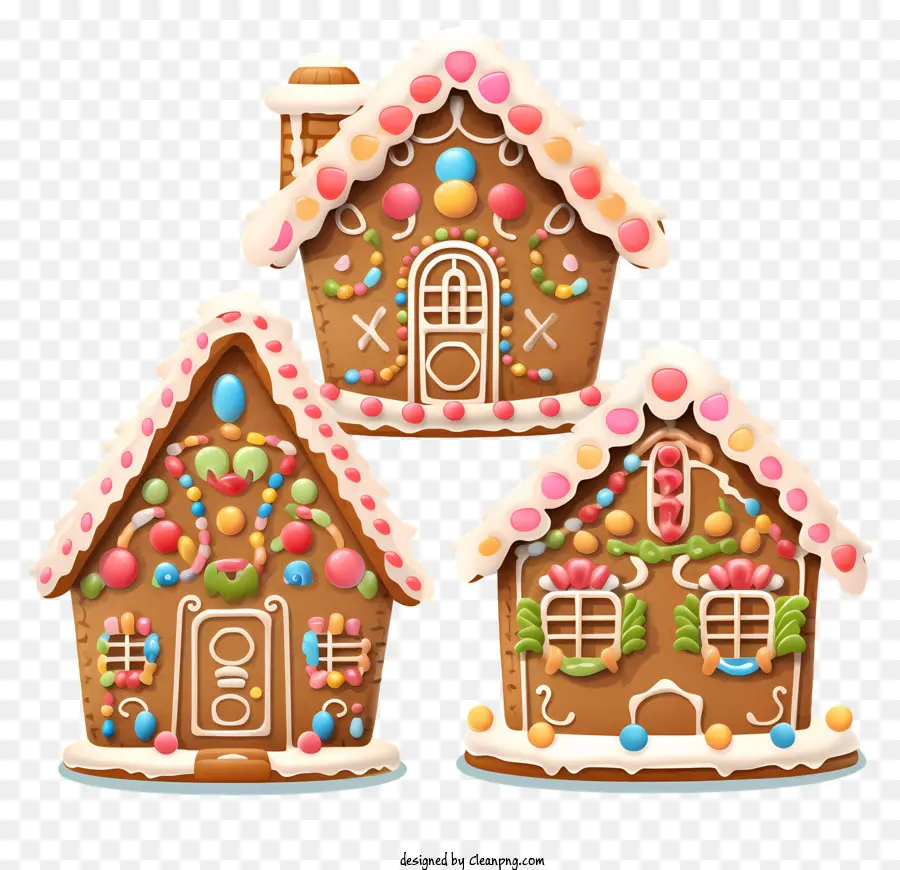 Casa De Pão De Gengibre，Doces Decorativos PNG