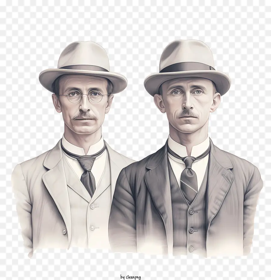 Dia Dos Irmãos Wright，Dois Homens PNG