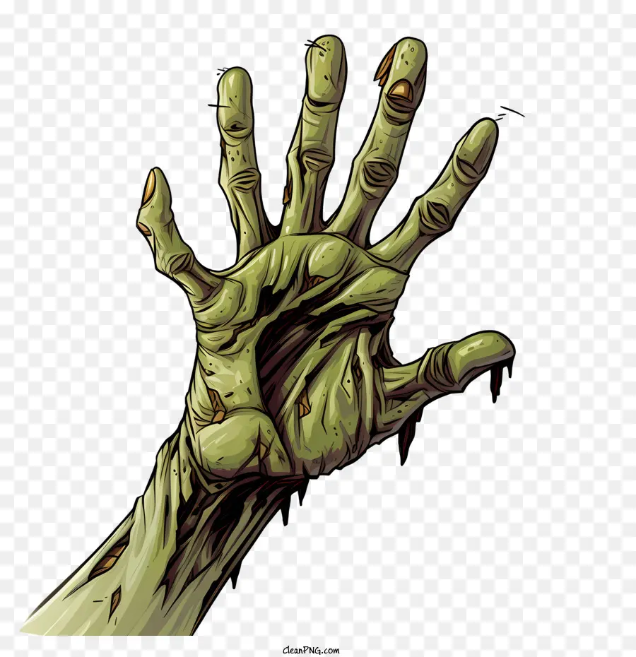 Garra De Halloween，Mão De Zumbi PNG