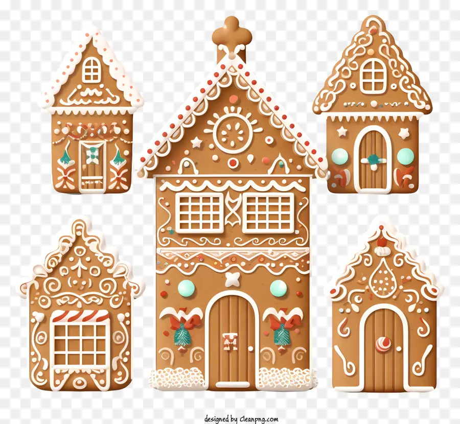 Casas De Gengibre，Biscoitos PNG