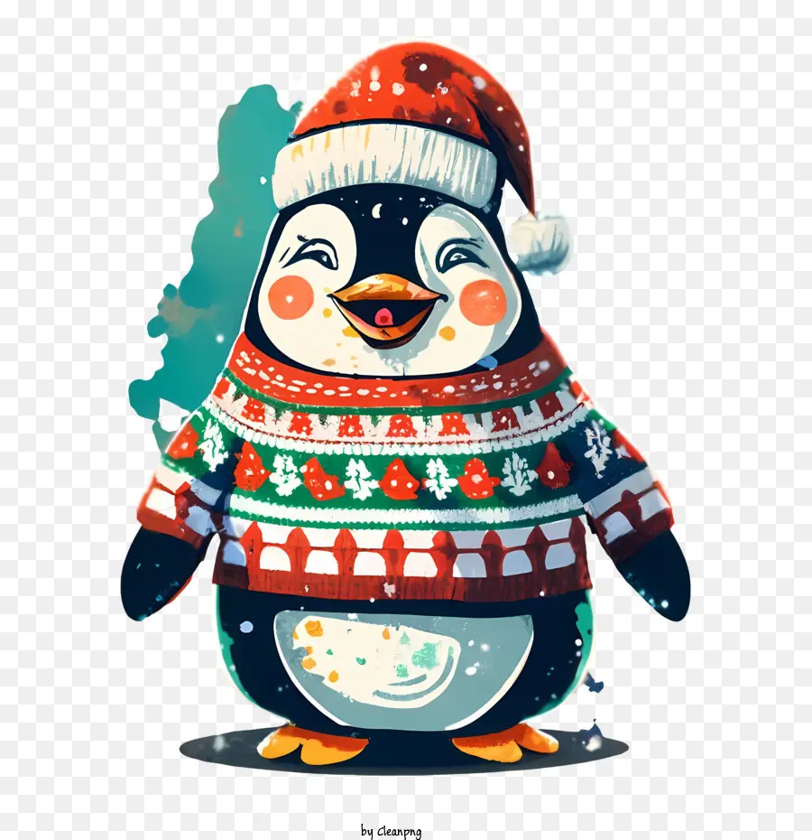 Natal Penguin，Pinguim Engraçado PNG
