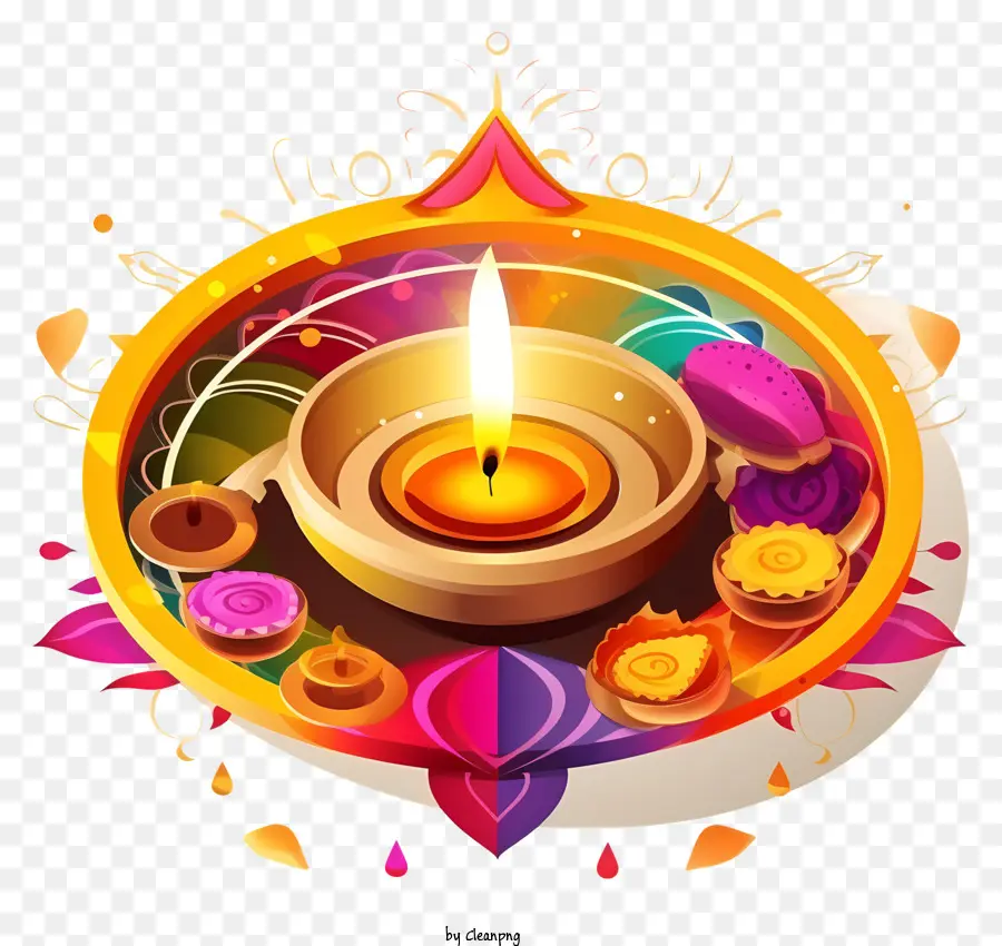 Decoração De Velas，Doces Coloridos PNG