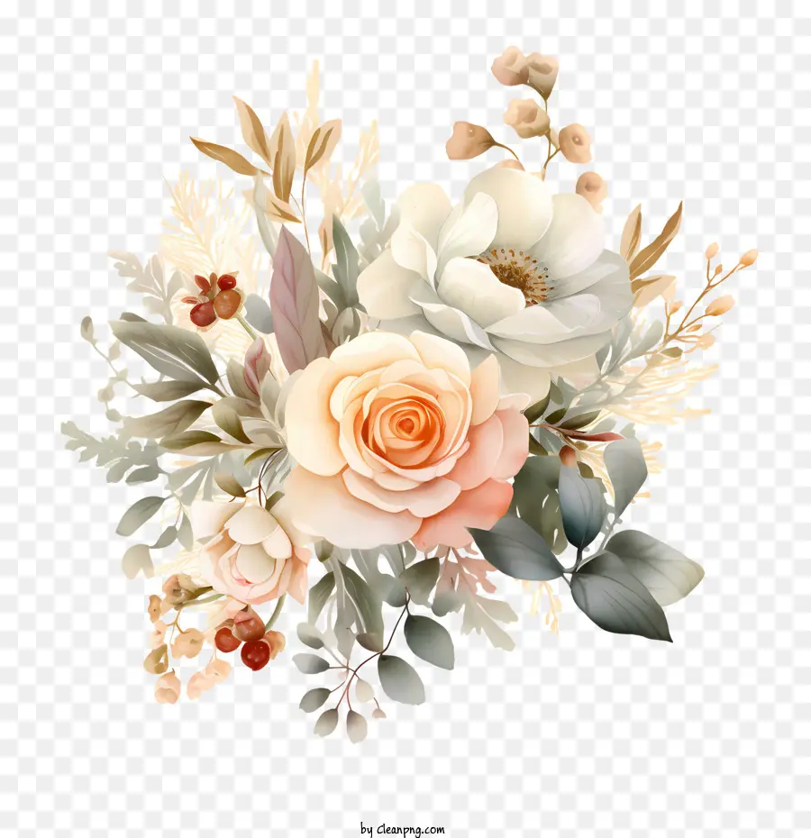 Arte Floral De Casamento，Buquê PNG