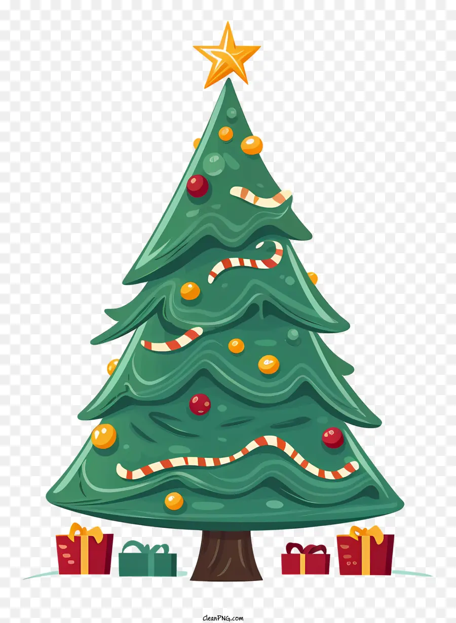 Christmas Tree Drawing，árvore De Natal Verde PNG