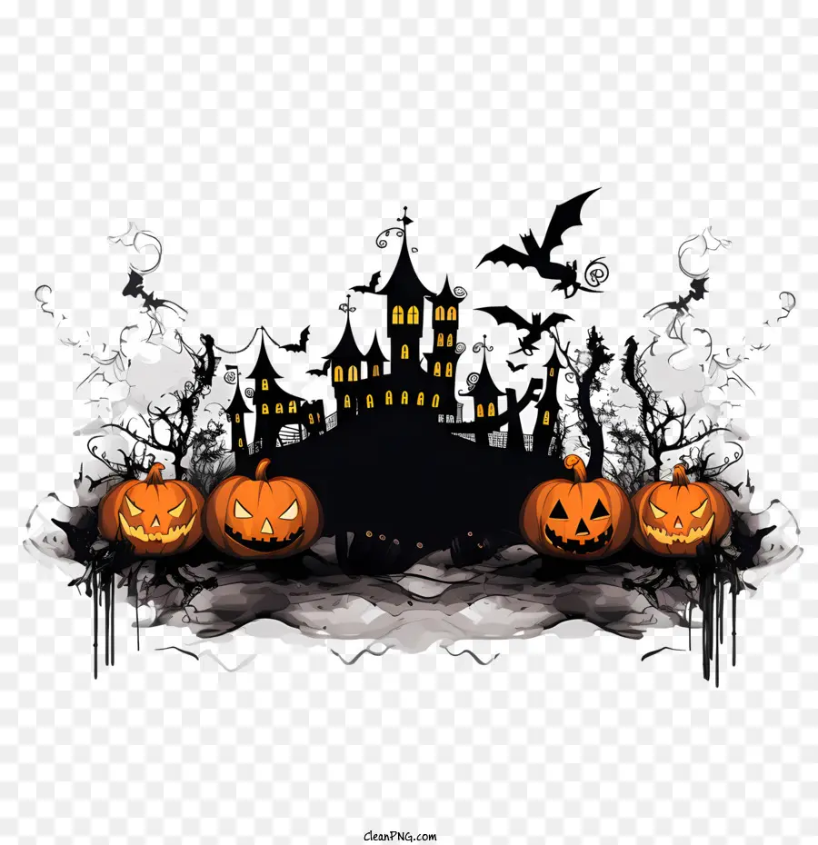 Festa De Halloween，Assustador PNG