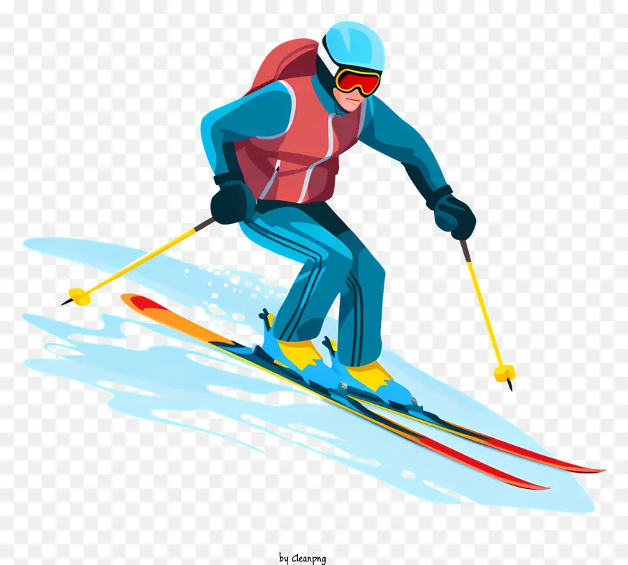 Esquiador，Elevador De Esqui PNG