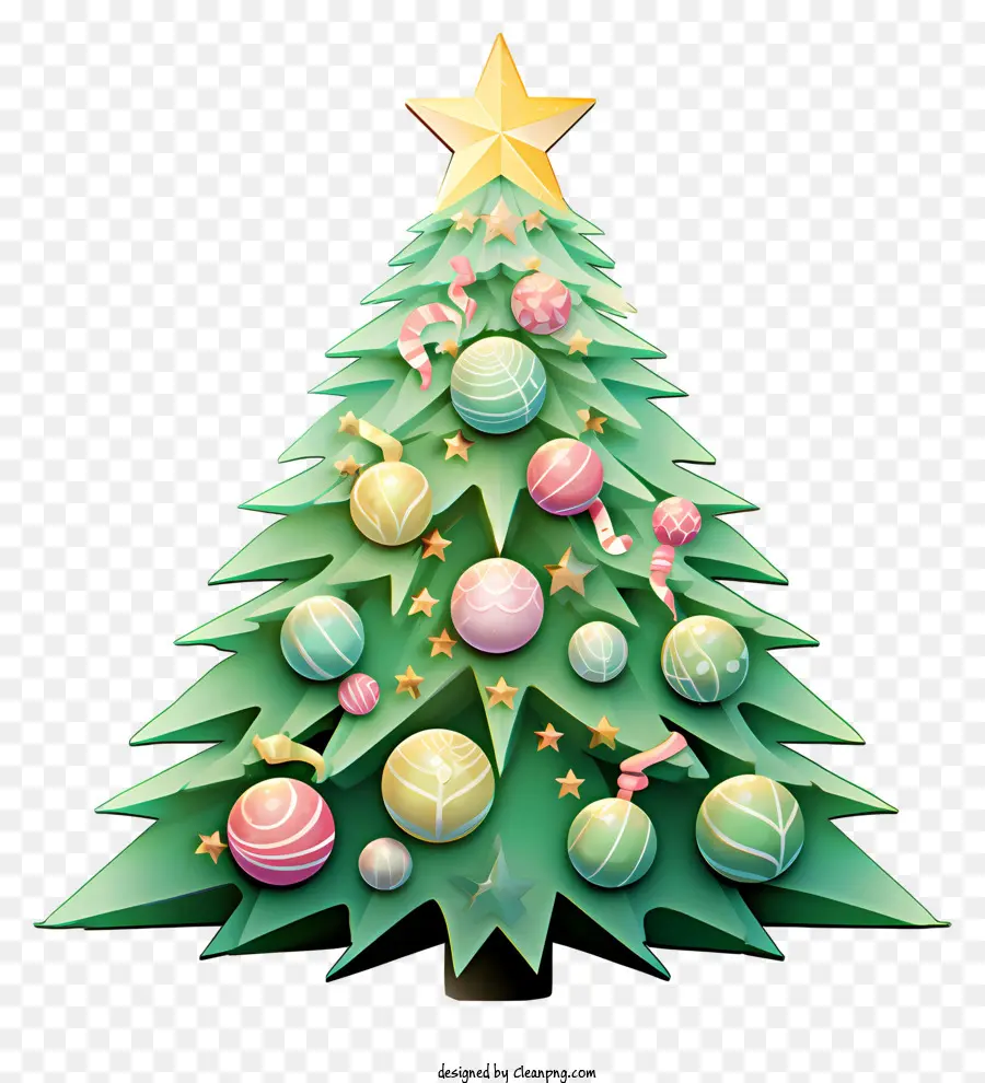 Decorações Para Árvores De Natal，Símbolos Festivos De Férias PNG