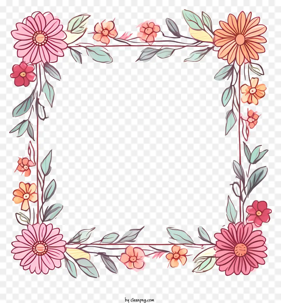 Design Floral，Flores Cor De Rosa PNG