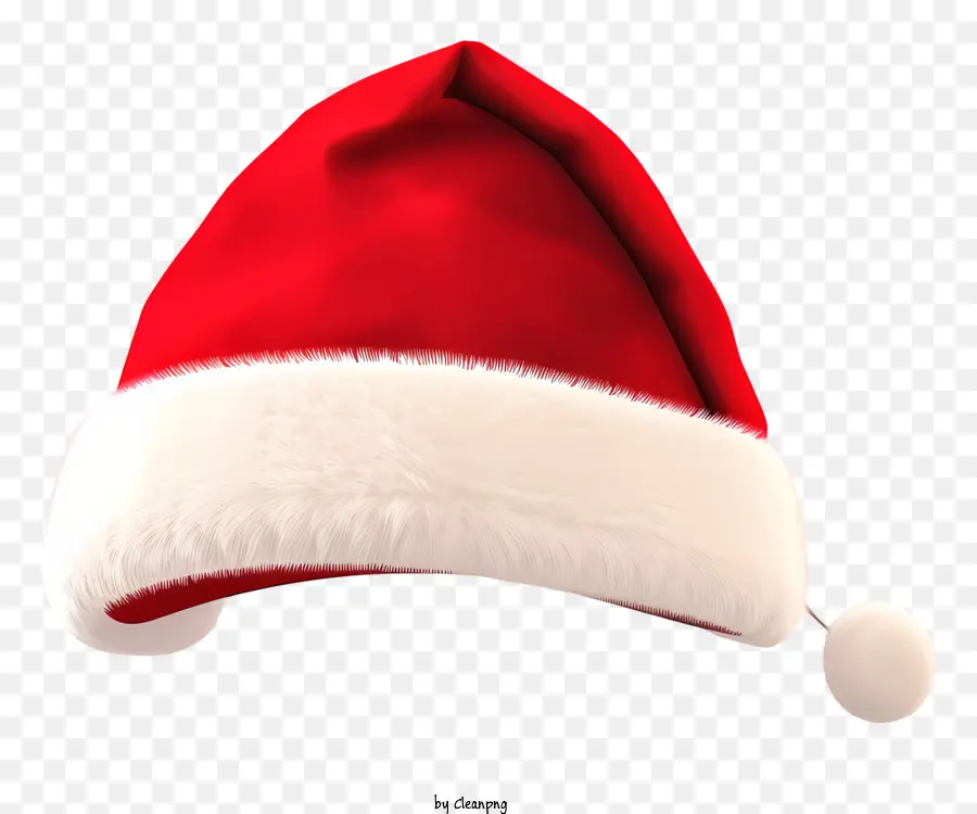 Papai Noel Hat，Vermelho E Chapéu Branco PNG