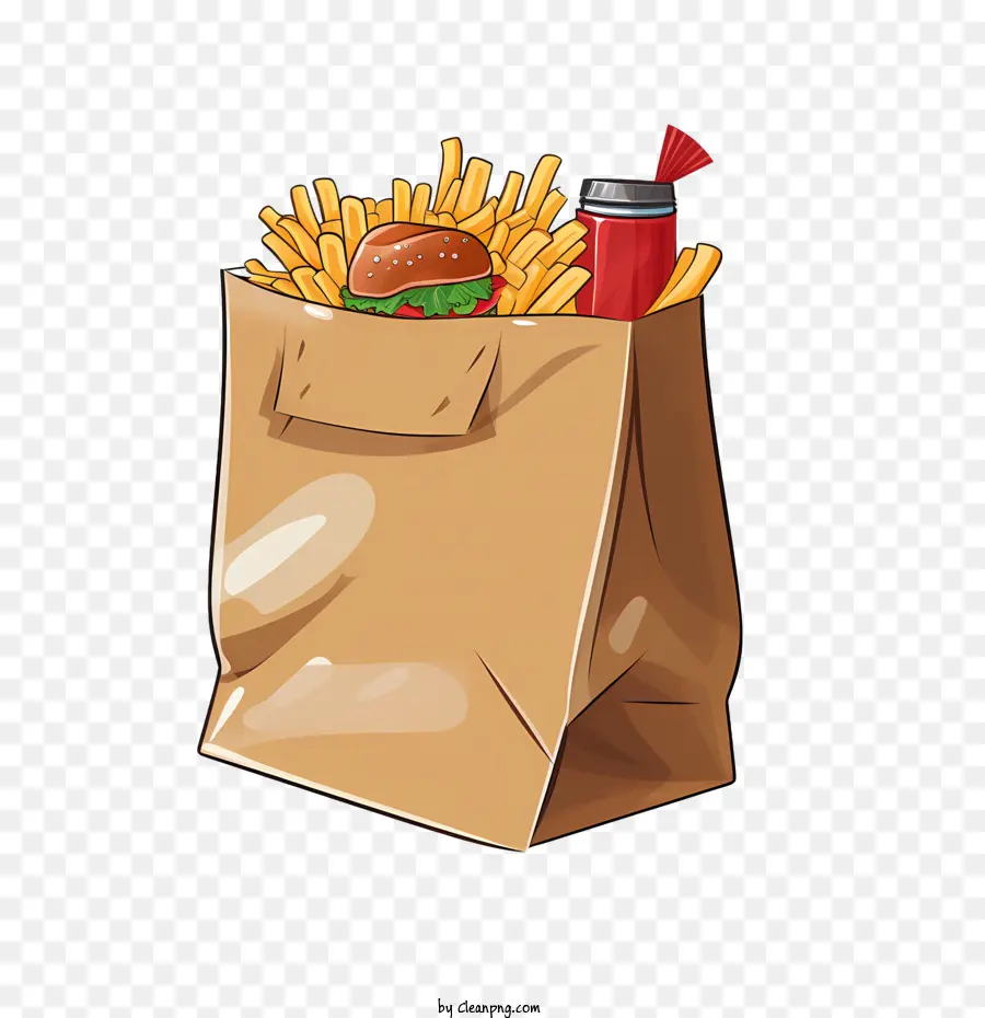 Bolsa De Entrega De Comida，Batatas Fritas PNG