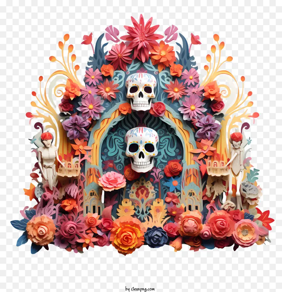 Ofrenda，Crânios PNG