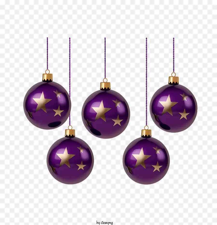 Bola De Natal，Roxo PNG