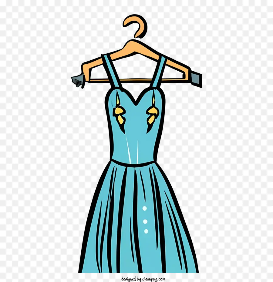 Dos Desenhos Animados Do Vestido De，Vestido Azul PNG