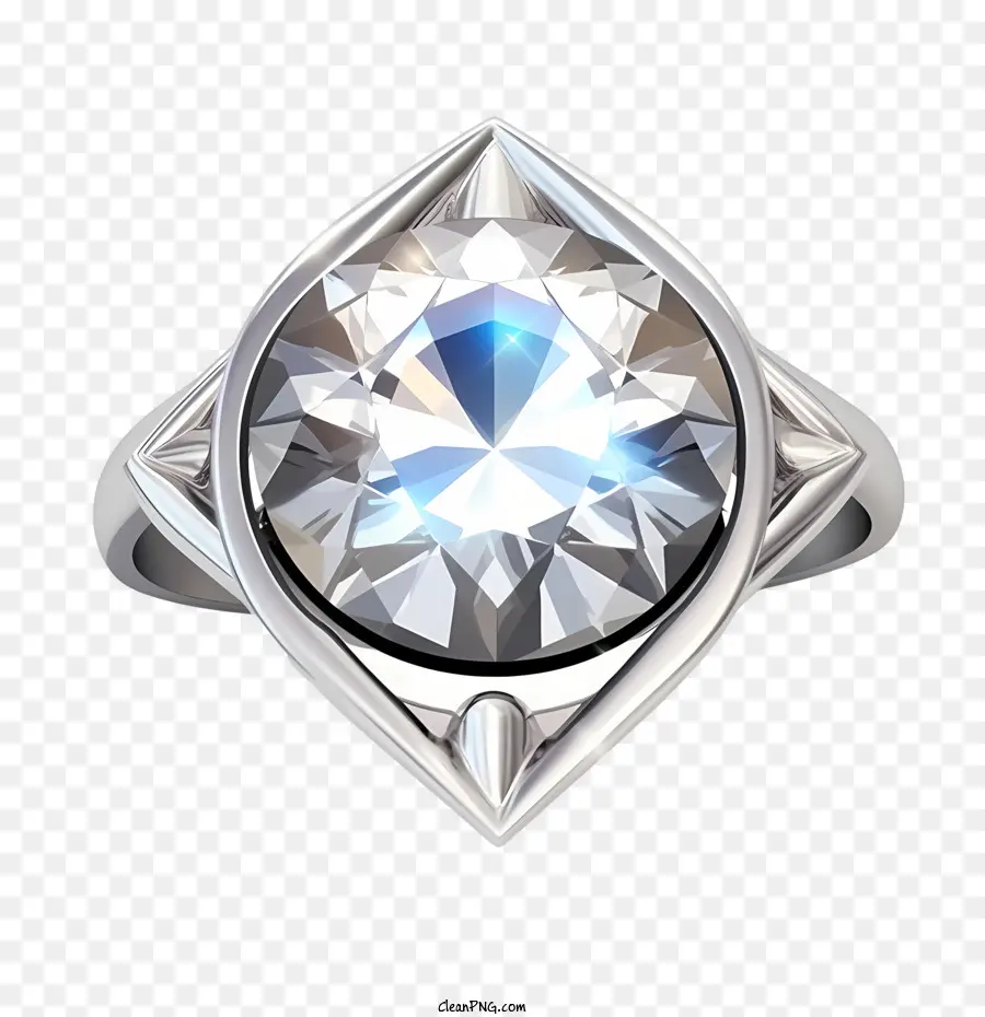 Anel De Diamante，Diamante PNG