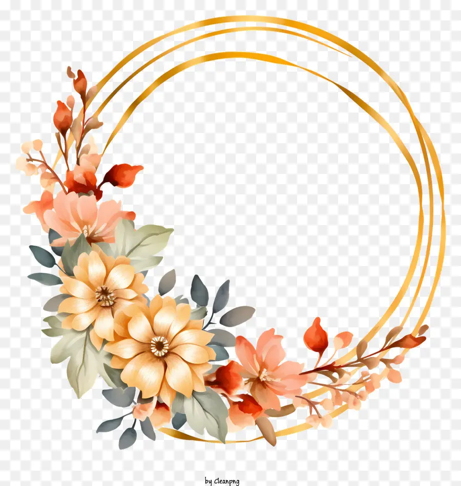 Coroa Dourada，Flores De Laranja PNG