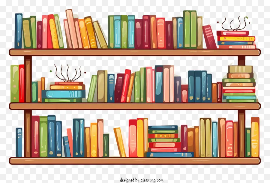 Bookshelf，Livros PNG