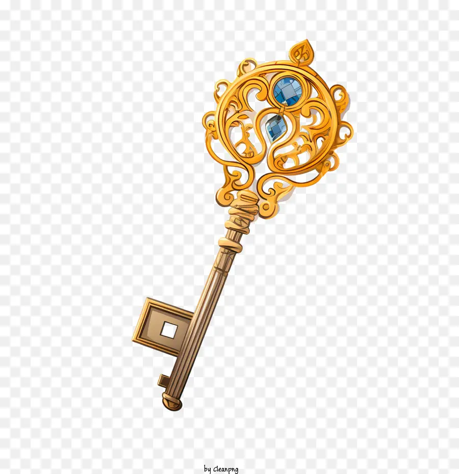 Golden Key，Key PNG