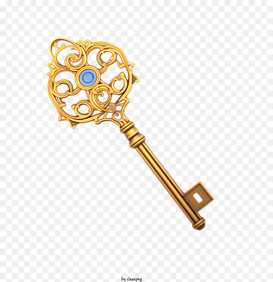 Golden Key，Key PNG