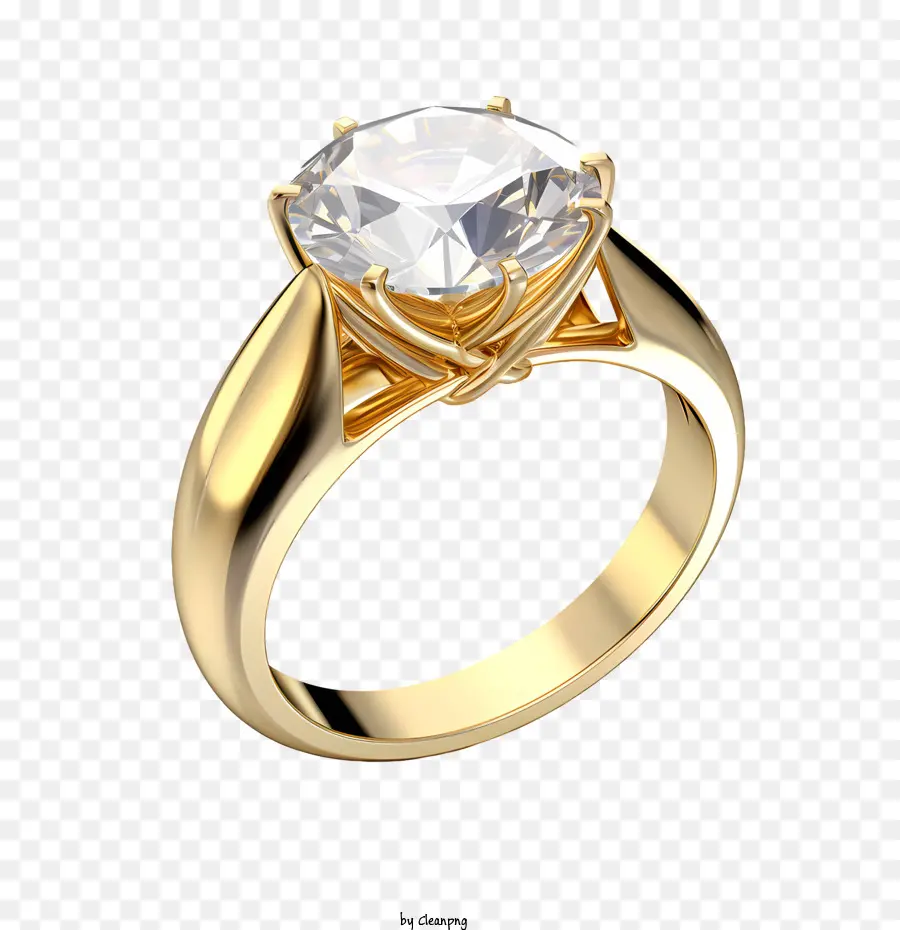 Anel De Diamante，Diamante PNG