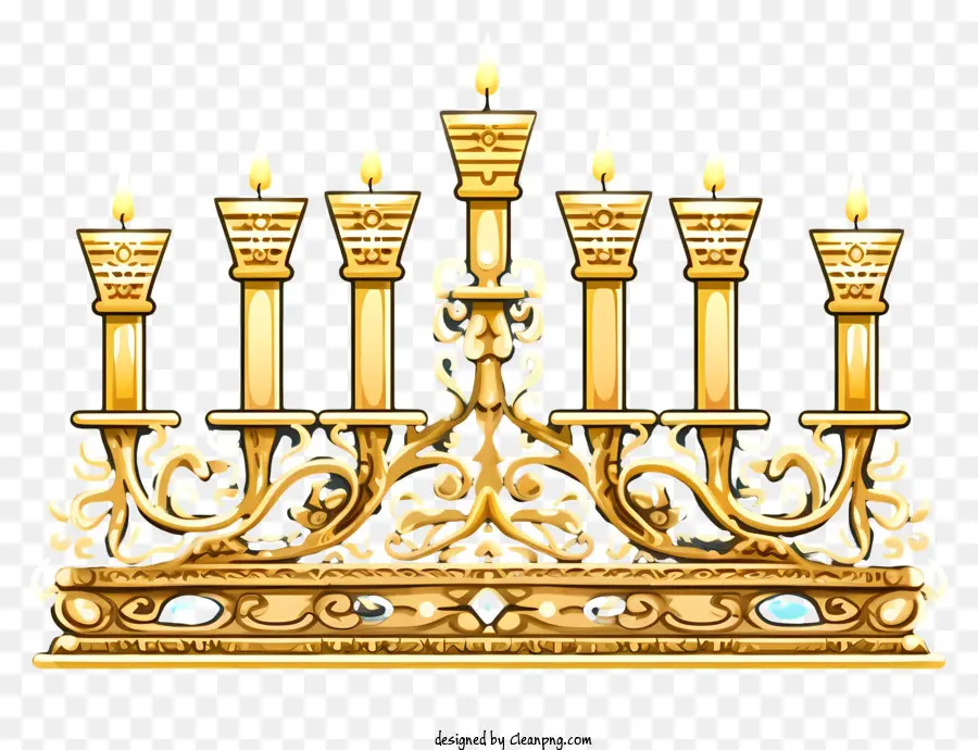 Menorah，Cerimônias Religiosas Judaicas PNG